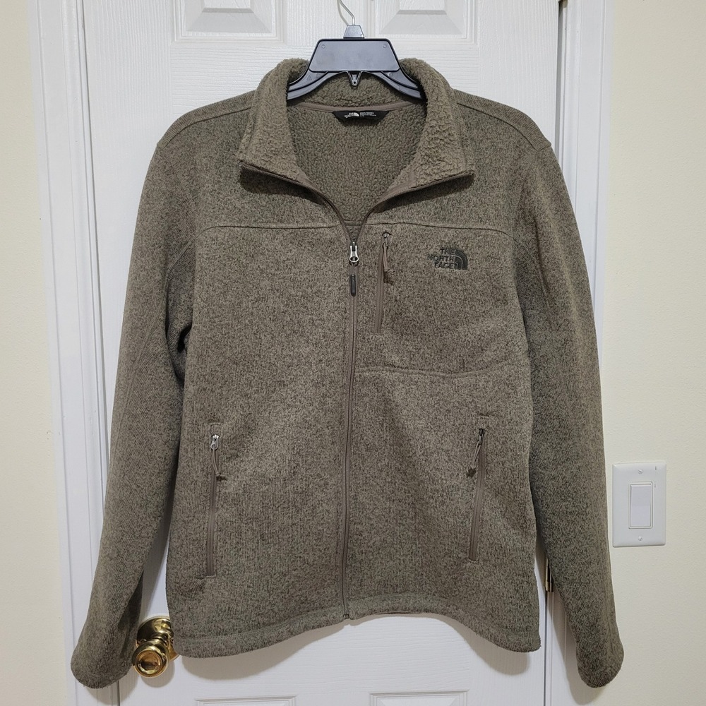 The‎ North Face Mens Gordon Lyons Full Zip Fleece Jacket Heathered Green Large